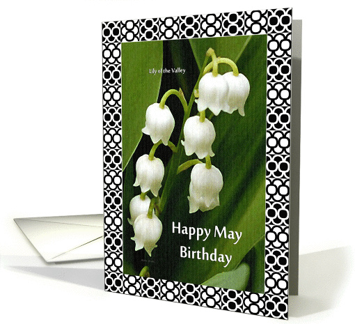 May Birthday - May Birth Flower, Lily of the Valley card (987699)