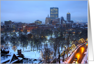 Happy Holidays from Boston! card