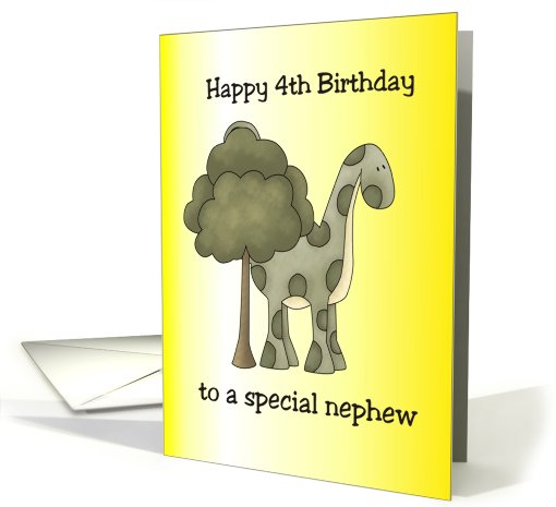 Fourth Birthday Nephew card (674000)