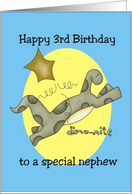 Third Birthday Nephew card