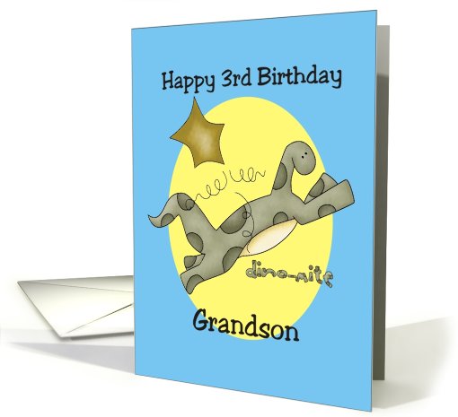 Third Birthday Grandson card (674011)