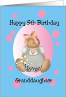 Fifth Birthday Granddaughter card