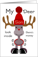 Deer Son Reindeer card