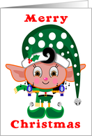 Poka Dot Elf card