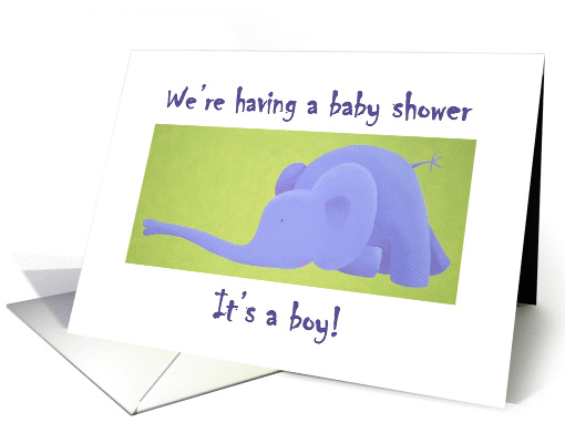 Invitation baby shower boy card (1040793)