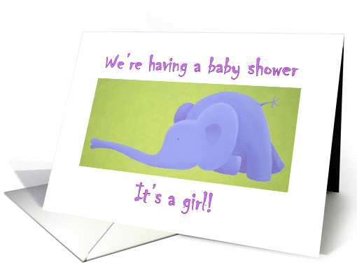 Invitation baby shower girl card (1040801)