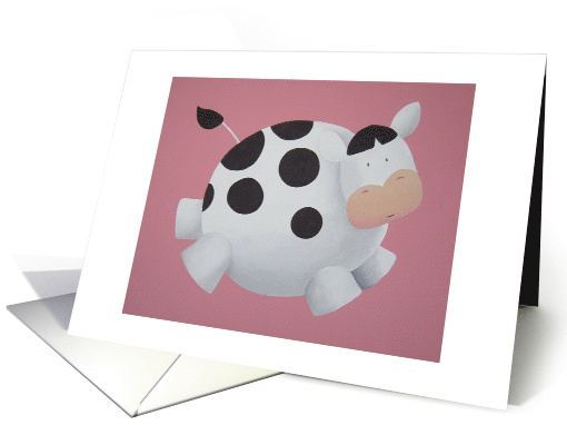 Jumping Cow Blank Any Occasion card (565947)