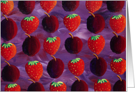 Strawberries and Plums card