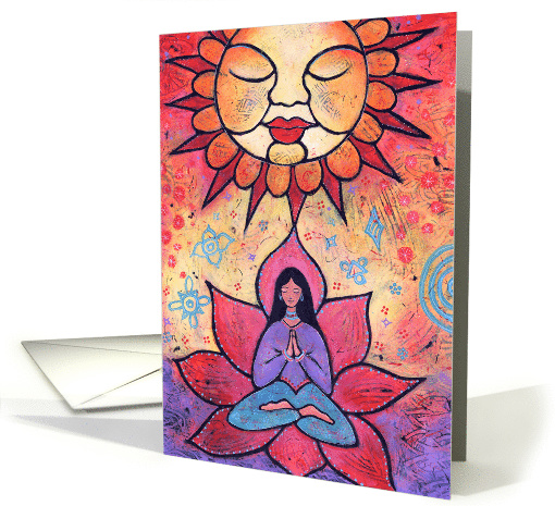 Happy Summer Solstice with Peaceful Sun card (1610704)