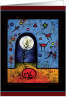 Red Dog Sleeps by the Light of the Moon card
