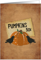 Pumpkins Note card