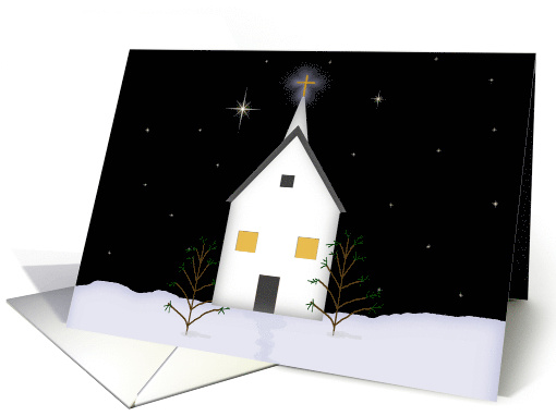 Country Church Christmas Remembrance card (1460718)