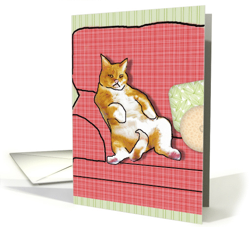 Funny Cat With Attitude Birthday card (1465240)
