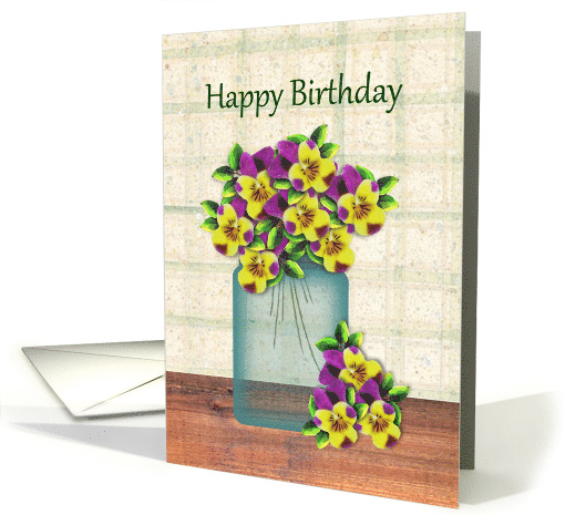 Country Violas Birthday card (1465512)
