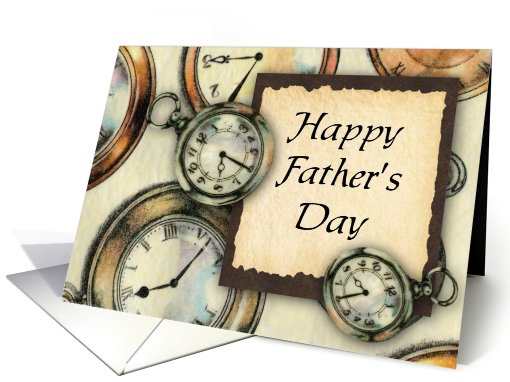 Pocket Watch Father's Day card (434725)