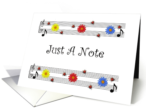 Just A Note Blank card (460633)