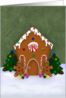 Gingerbread House Christmas Card