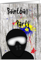 Paintball Party Invitation card