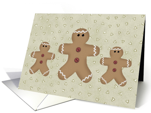 Business Gingerbread Men Christmas card (703840)