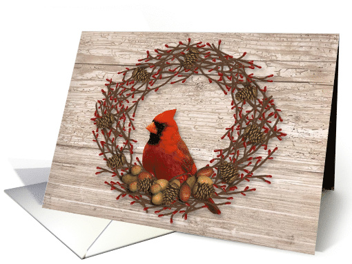 Business Wreath Christmas card (703843)