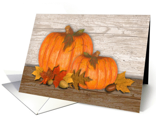 Fall Pumpkins Thanksgiving card (849816)