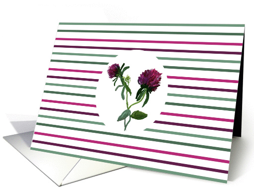Clover And Stripes Birthday card (921659)