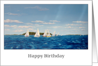 Sailing off Gould Island card