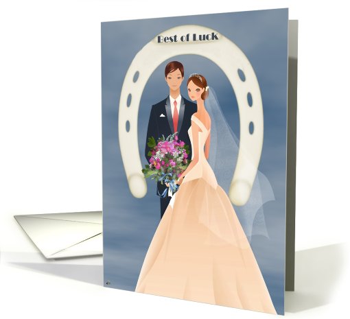Best of Luck -wedding card (477883)