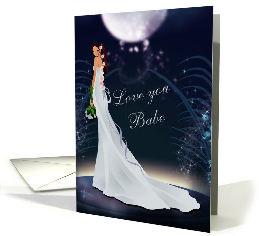 Love you babe-wedding card (480244)