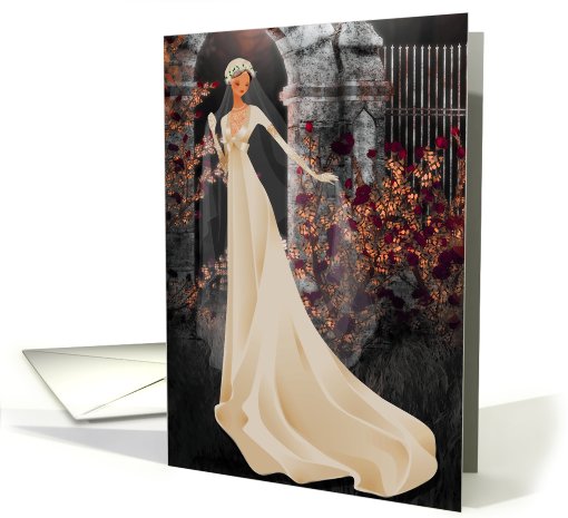 The Bride -msg. to groom - wedding card (480252)