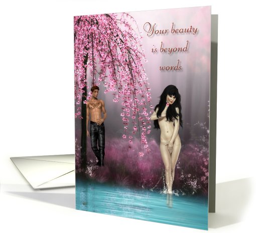 Your beauty is beyond words...Adult, Sexy card (485268)