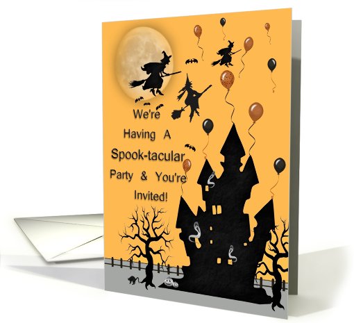 Spook-tacular Halloween Party Invitation card (493504)