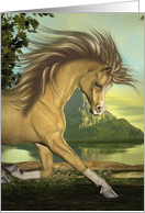 Running free-Horse card