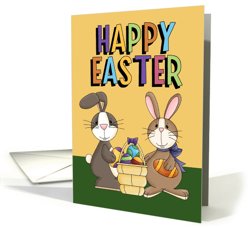 Happy Easter-Bunny, Rabbit, Holiday, Easter, card (576709)