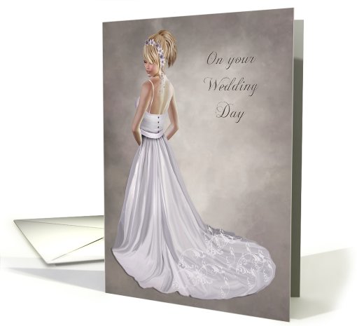 On your wedding day-Congratulations,Wedding, Bride, Occasion, card
