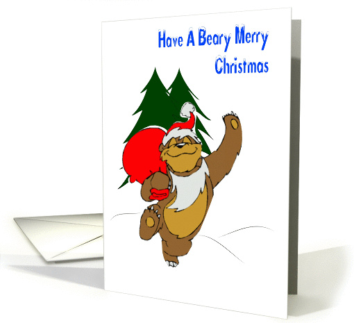 Beary Merry Christmas card (315388)
