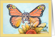 Notecard - Butterfly Beagle card