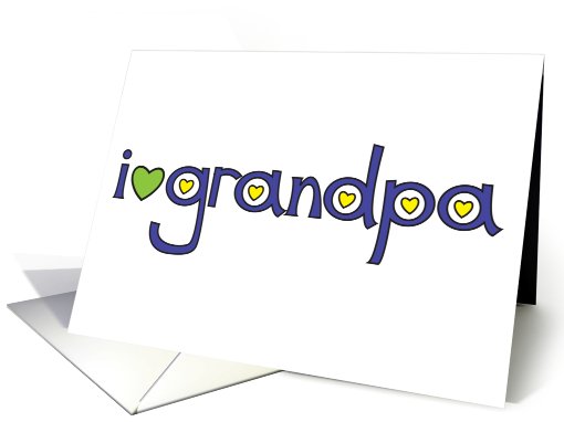 i heart grandpa card (433393)