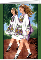 Irish Dancers card