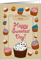 Sweetest Day Cupcakes - for Sister card