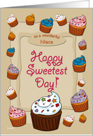 Sweetest Day Cupcakes - for Niece card