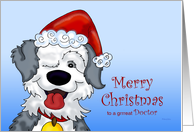 Sheepdog’s Christmas - for Doctor card