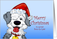 Sheepdog’s Christmas - for Son-in-Law card