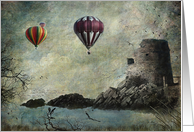 Hot Air Balloons general blank note card