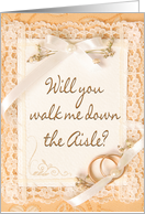 Invitaiton - Walk me down the Aisle - Wedding card