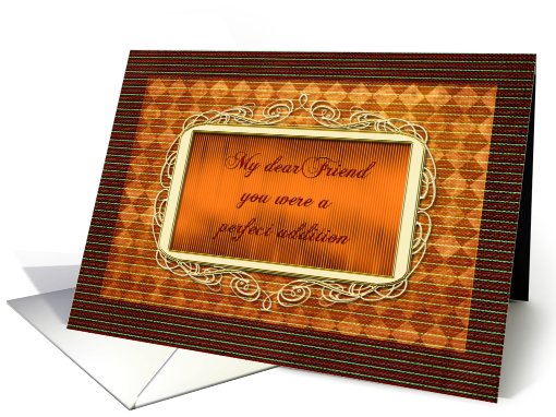 Thank You friend Attendant Wedding card (598039)