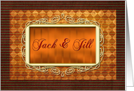 Jack Jill Invitation card