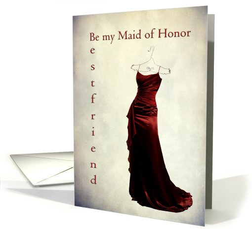 Maid of Honor Request Friend Best card (599736)