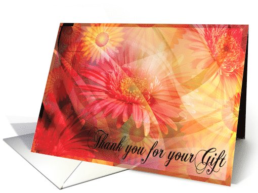 Thank You Gift Wedding Floral Multi Color card (599867)
