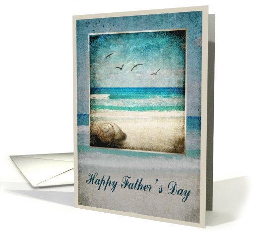 Father's Day Sea Beach card (603610)